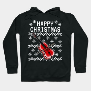 Cello Ugly Christmas Cellist Musician Hoodie